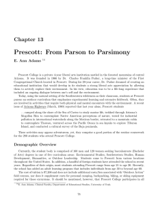 Prescott:  From  Parson  to  Parsimony
