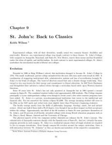 St.  John’s:  Back  to  Classics