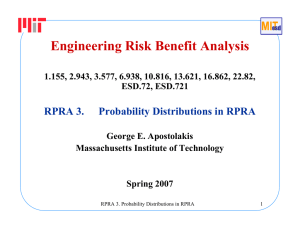 Engineering Risk Benefit Analysis RPRA 3. Probability Distributions in RPRA