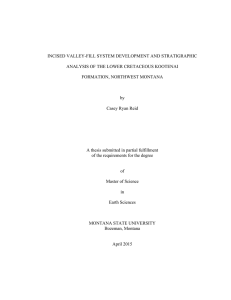 INCISED VALLEY-FILL SYSTEM DEVELOPMENT AND STRATIGRAPHIC FORMATION, NORTHWEST MONTANA