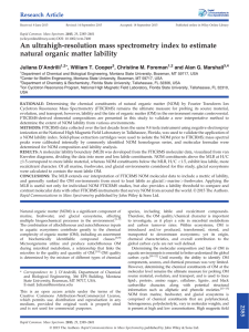 An ultrahigh-resolution mass spectrometry index to estimate natural organic matter lability