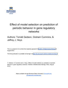 Effect of model selection on prediction of networks