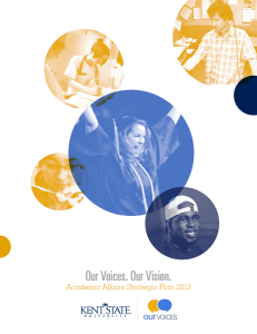 Our Voices. Our Vision. Academic Affairs Strategic Plan 2013