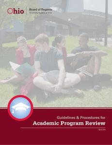 Academic Program Review Guidelines &amp; Procedures for April 2015