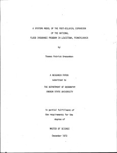 A SYSTEMS MODEL OF THE POST-DILUVIAL EXPANSION OF THE NATIONAL