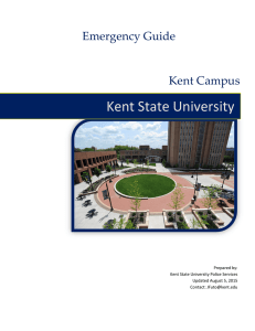 Kent State University Emergency Guide Kent Campus