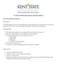 Ice Arena Marketing Assistant Job Description