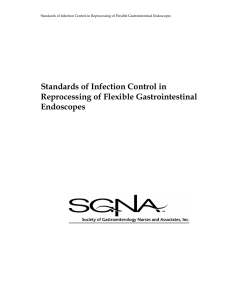 Standards of Infection Control in Reprocessing of Flexible Gastrointestinal Endoscopes