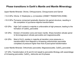 Phase transitions in Earth’s Mantle and Mantle Mineralogy