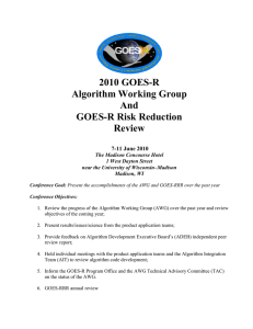 2010 GOES-R Algorithm Working Group And