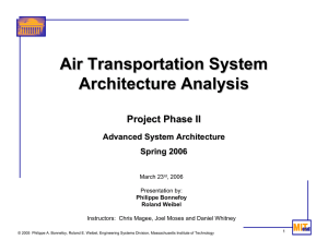 Air Transportation System Architecture Analysis Project Phase II Advanced System Architecture