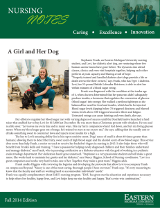 NOTES NURSING • A Girl and Her Dog