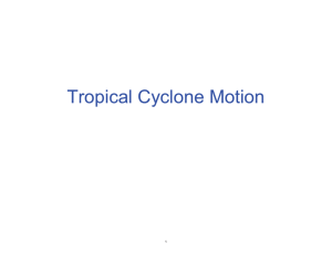 Tropical Cyclone Motion 1