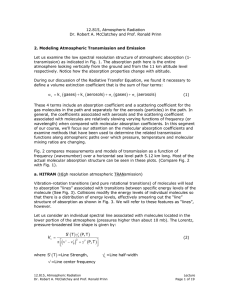 12.815, Atmospheric Radiation Dr. Robert A. McClatchey and Prof. Ronald Prinn