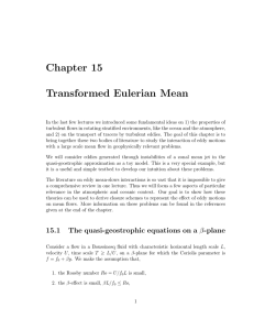 Chapter  15 Transformed  Eulerian  Mean
