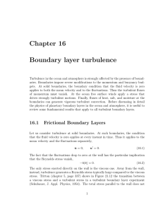 Chapter  16 Boundary  layer  turbulence