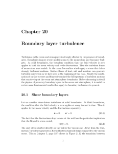 Chapter  20 Boundary  layer  turbulence