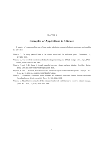 Examples  of  Applications  in  Climate