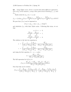1 12.950 Answers  to Problem Set 1, Spring ’04