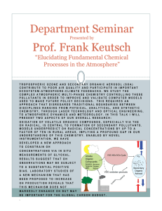 Department Seminar p Prof. Frank Prof. Frank Keutsch
