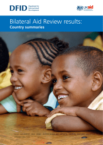 Bilateral Aid Review results: Country summaries (PAGES 45-72)