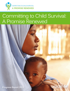 Committing to Child Survival: A Promise Renewed Progress Report 2012 A