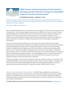 TBRPC Partners with the University of South Florida St.  Petersburg and the University of Tampa on Sustainability 