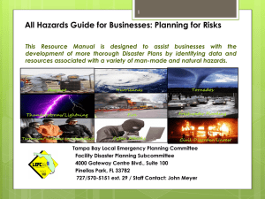 All Hazards Guide for Businesses: Planning for Risks