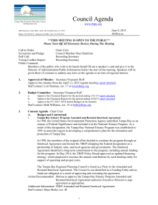 Council Agenda  June 8, 2015 10:00 a.m.