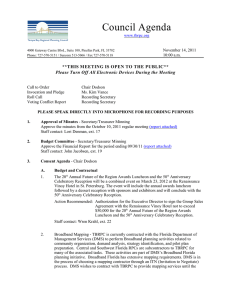 Council Agenda www.tbrpc.org November 14, 2011 10:00 a.m.