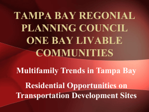 TAMPA BAY REGONIAL PLANNING COUNCIL ONE BAY LIVABLE