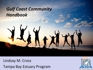 Gulf Coast Community Handbook Lindsay M. Cross Tampa Bay Estuary Program
