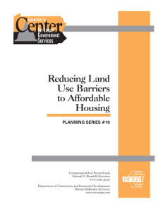 Center Reducing Land Use Barriers to Affordable