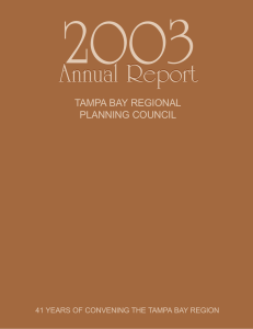 2003 Annual Report TAMPA BAY REGIONAL PLANNING COUNCIL