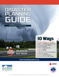 GUIDE 10 Ways DISASTER PLANNING