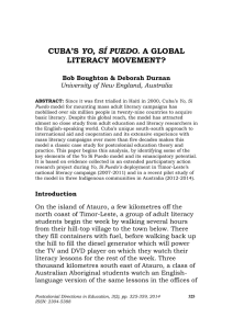 YO, SÍ LITERACY MOVEMENT? Bob Boughton &amp; Deborah Durnan