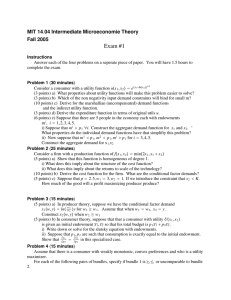 Exam #1 MIT Fall