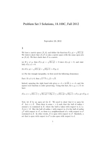 Problem Set 3 Solutions, 18.100C, Fall 2012  1 26, 2012
