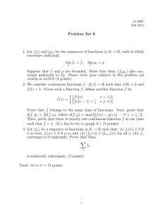 Problem  Set  8 → 1.  Let (f ) and (g
