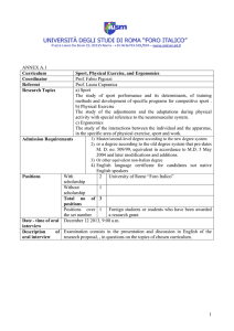 ANNEX A.1 Prof. Fabio Pigozzi Prof. Laura Capranica