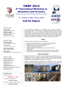 IWBF 2014 Call for Papers