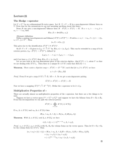 Lecture 21 ∗-operator The  Hodge