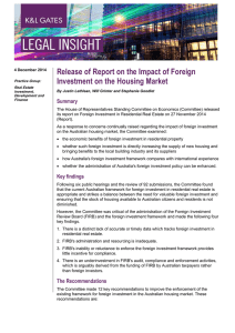 Release of Report on the Impact of Foreign Summary