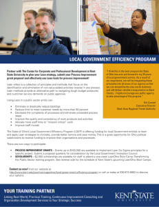 LOCAL GOVERNMENT EFFICIENCY PROGRAM