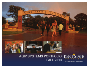 AQIP SYSTEMS PORTFOLIO FALL 2013