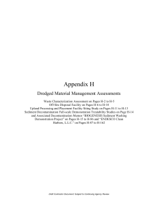 Appendix H Dredged Material Management Assessments