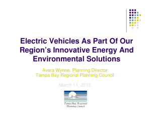Electric Vehicles As Part Of Our Region’s Innovative Energy And Environmental Solutions