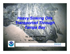 Heavy/Sinking Oils Transported Through Tampa Bay by JIM JEANSONNE