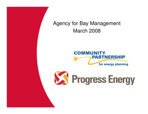 Agency for Bay Management March 2008