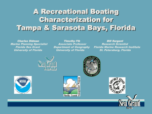 A Recreational Boating Characterization for Tampa &amp; Sarasota Bays, Florida